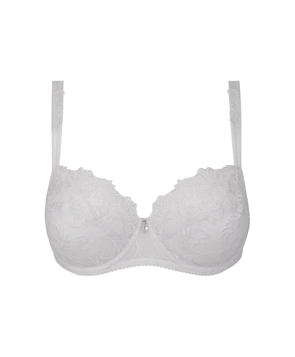 Soutien-gorge corbeille grande taille Lise Charmel Dressing Floral blanc BCC3088-BL