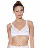 Soutien-gorge sans armatures Wacoal Eglantine blanc WEBFA162-WHE face