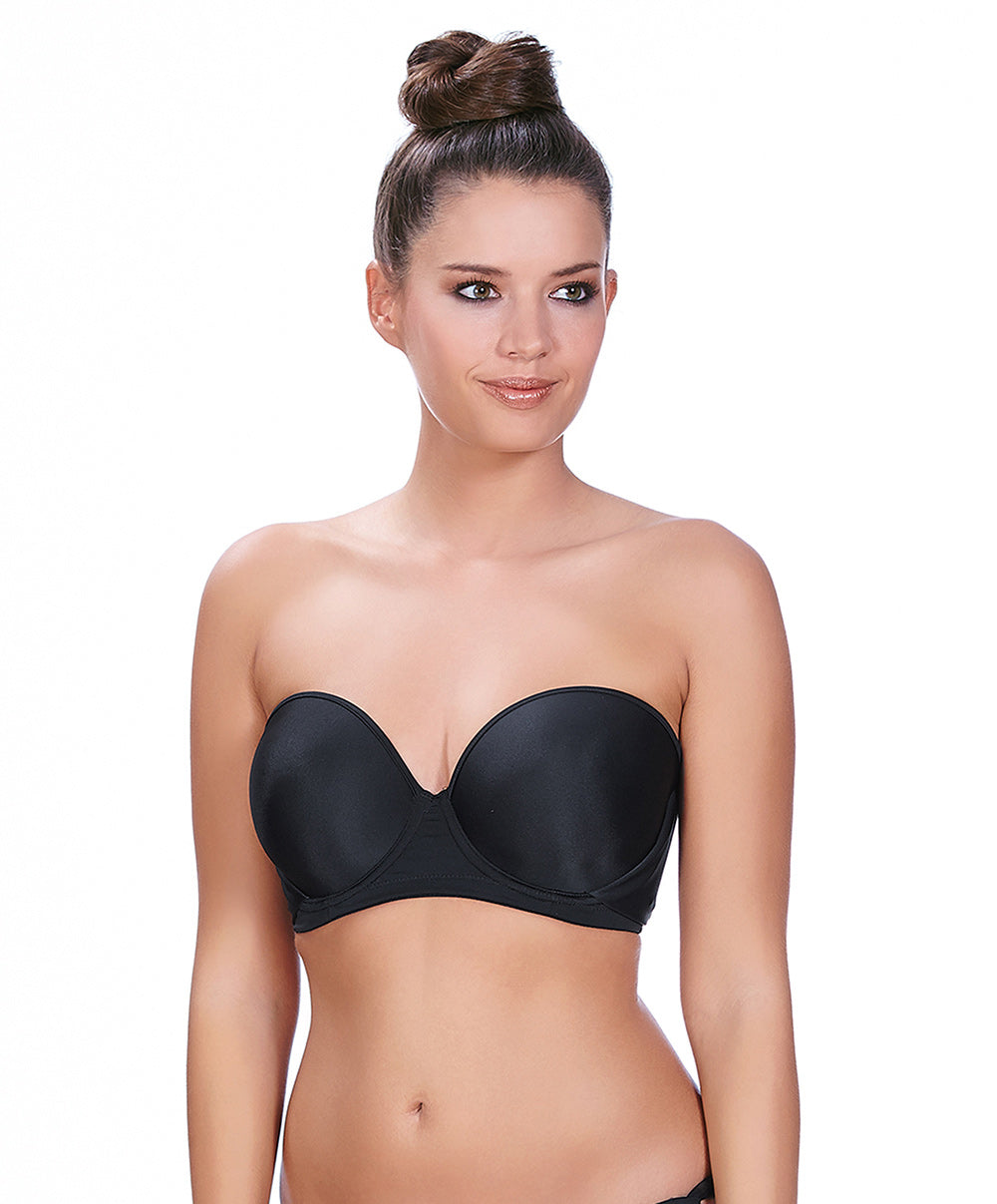 Bandeau armatures moule multipositions Deco Swim Freya swimwear Noir