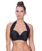 Bandeau armatures moule multipositions Deco Swim Freya swimwear Noir