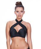 Bandeau armatures moule multipositions Deco Swim Freya swimwear Noir