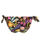 Bas de maillot de bain bikini La Muse en Fleurs bouquet radieux noir Antigel Bain EBB0130-BR