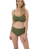 Bas de maillot de bain shorty ajustable Fantasie swim Beach waves Olive FS502274-OLE