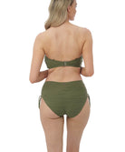 Bas de maillot de bain shorty ajustable Fantasie swim Beach waves Olive FS502274-OLE