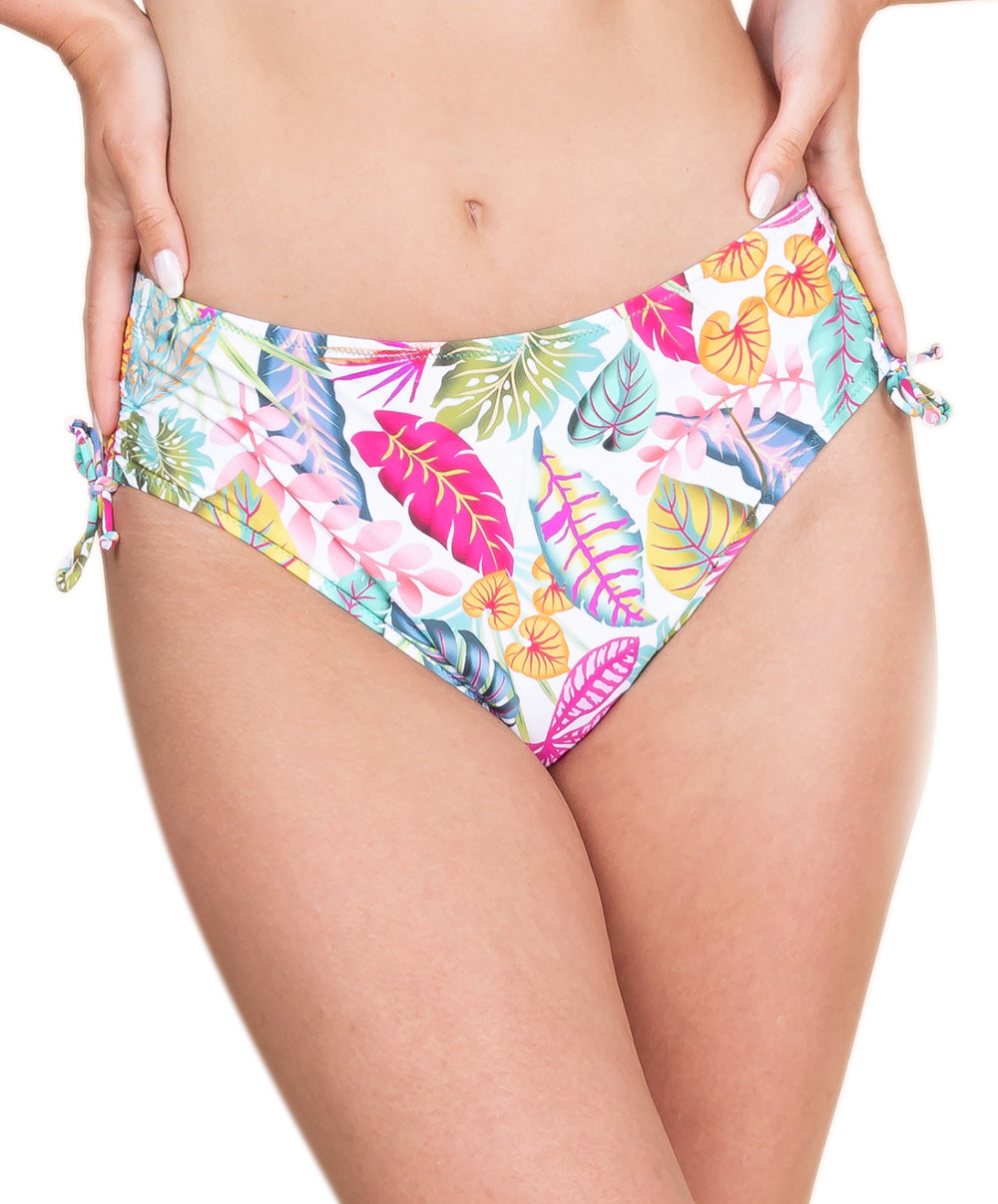 Bas de maillot de bain slip à coulisses La Muse des Îles multicolore Antigel Bain FBB0666-IP