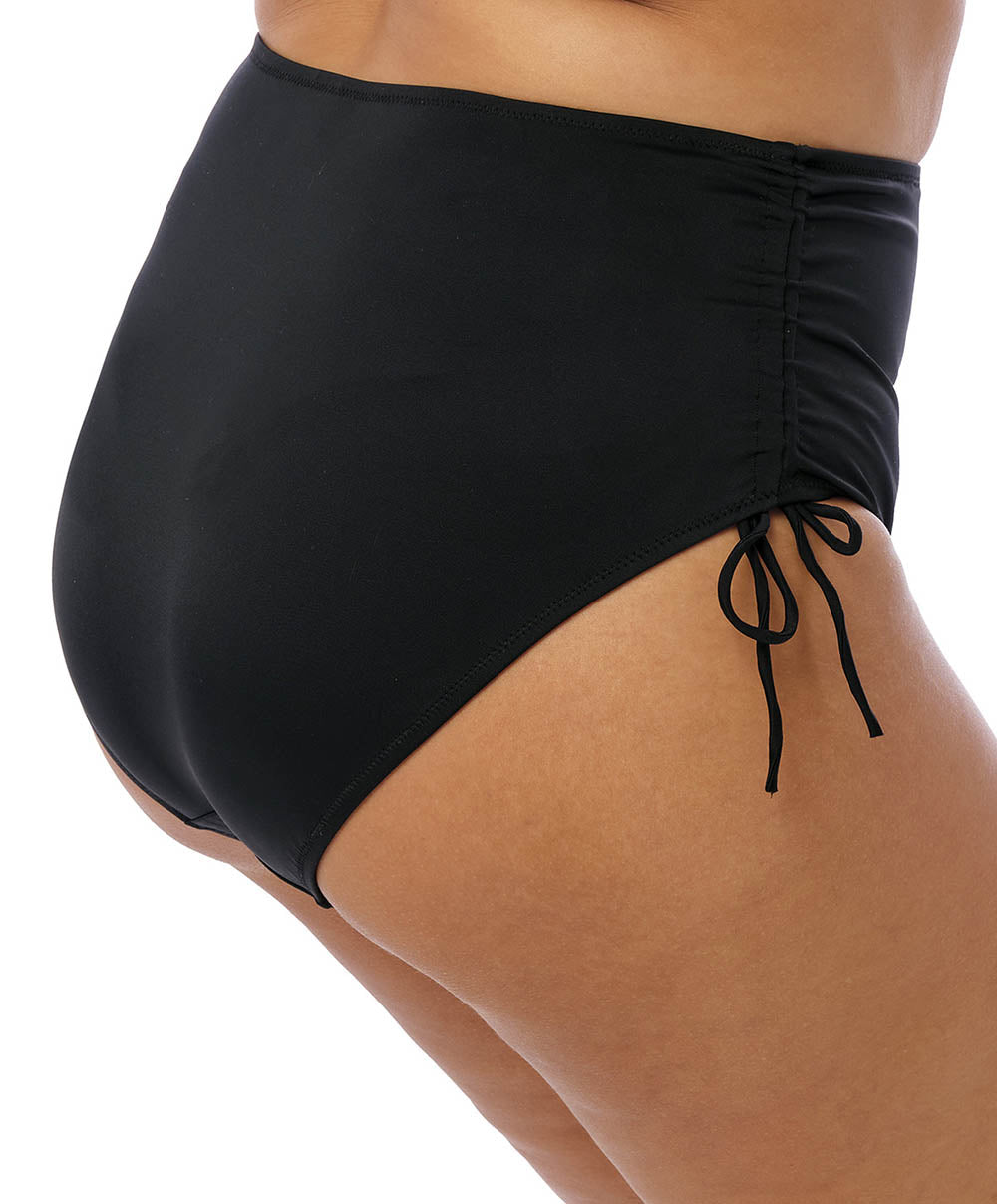 Bas de maillot grande taille ajustable Elomi swim Plain sailing Black ES7287-BLK