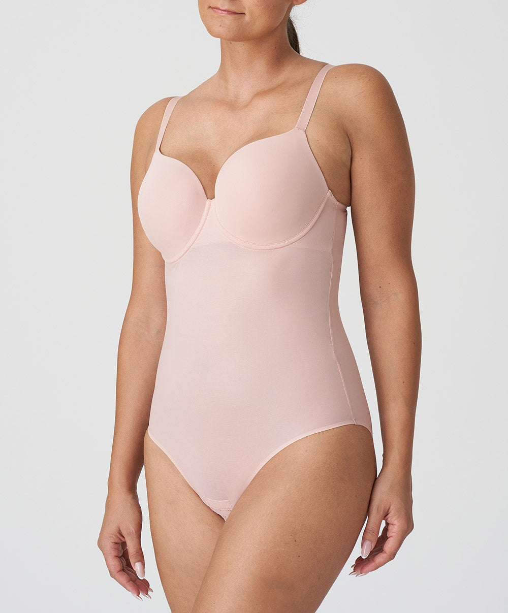 Body  bonnets moulés lisses à armatures invisible PrimaDonna Figuras rose poudré 0463256-PWD