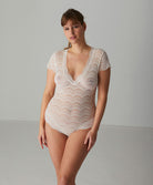 Body en dentelle sans armatures Simone Pérèle Karma naturel 12V510-030