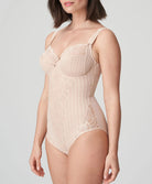 Body galbant à bonnets emboitants dentelle PrimaDonna Madison café latte 0462120-CAL