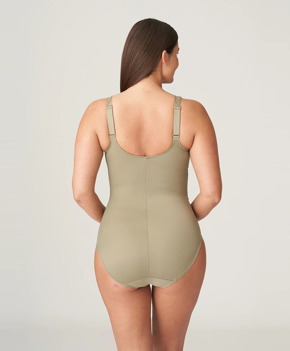 Body galbant à bonnets emboitants dentelle PrimaDonna Madison golden olive 0462120-GOO