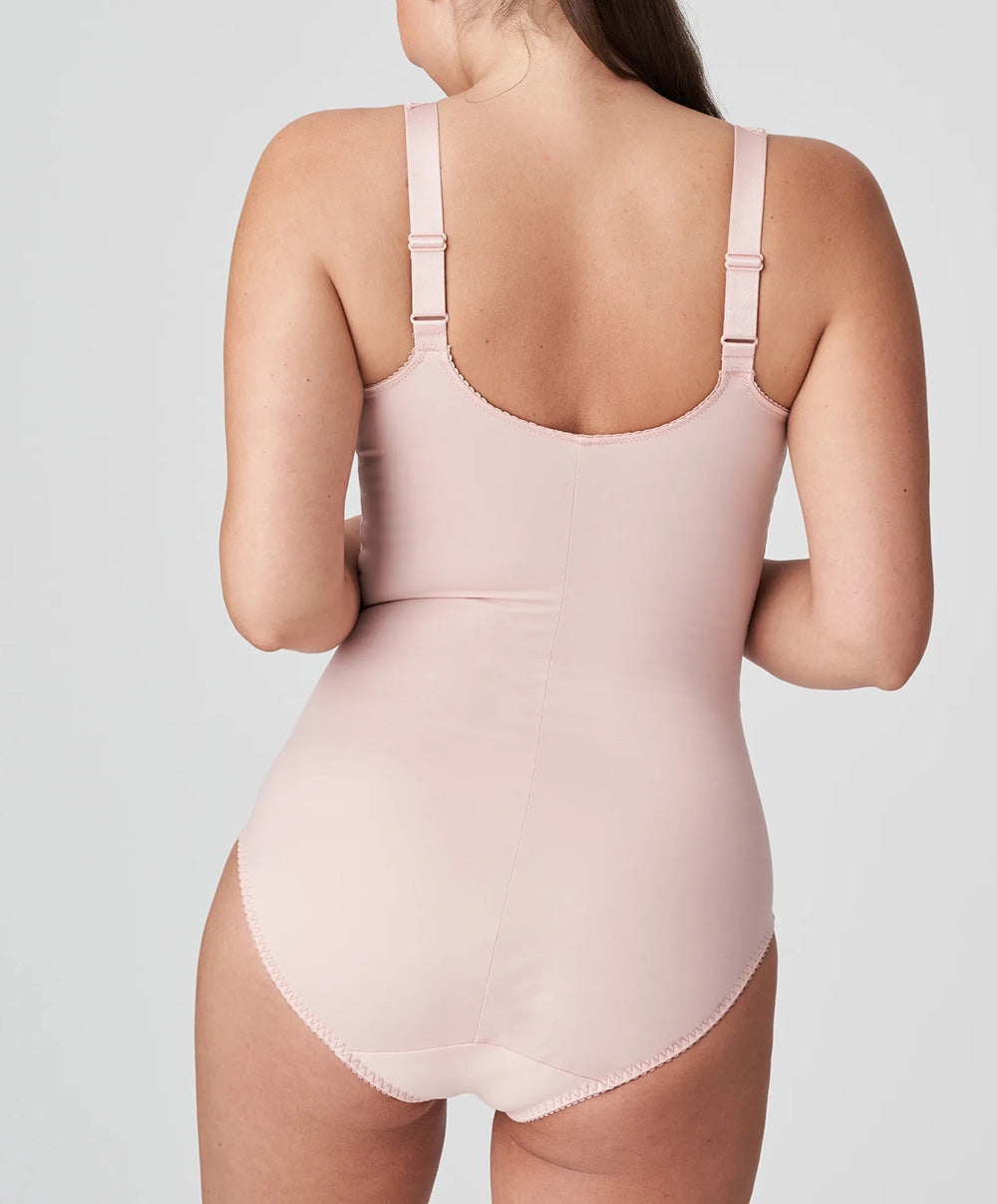 Body galbant à bonnets emboitants dentelle PrimaDonna Madison rose poudré 0462120-PWD