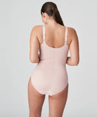 Body galbant à bonnets emboitants dentelle PrimaDonna Madison rose poudré 0462120-PWD