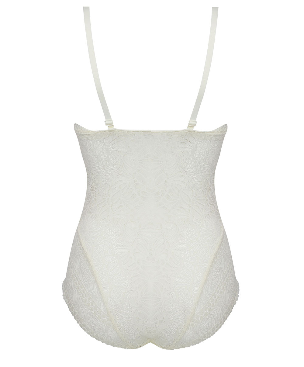 Body sans manches prêt-à-porter Antigel de Lise Charmel Atelier Séduction écru nacre ELH5857-EN