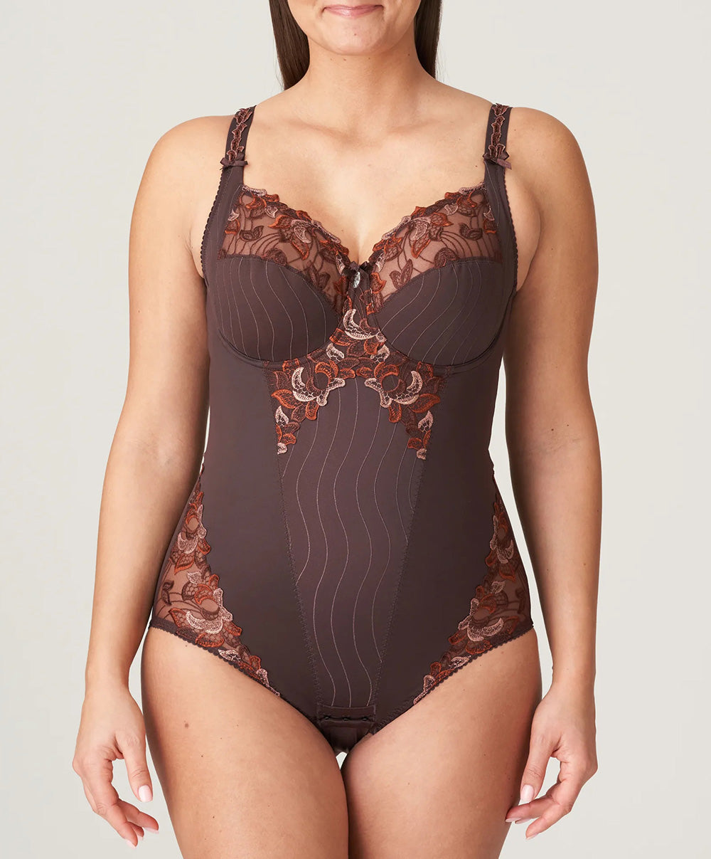 Body sculptant à bonnets emboitants PrimaDonna Deauville ristretto 0461810-RIS