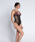 Body sexy prêt-à-porter Lise Charmel Floraison Passion safran rose ALH5286-SR