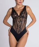 Body prêt-à-porter très sexy sans manches Lise Charmel Sublime en Dentelle noir ALH5813-NO