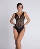 Body prêt-à-porter très sexy sans manches Lise Charmel Sublime en Dentelle noir ALH5813-NO