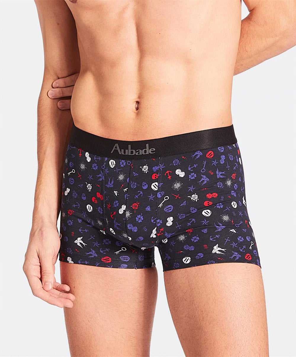 Boxer homme Micro-Motifs Aubade Men XB78T/MOTI