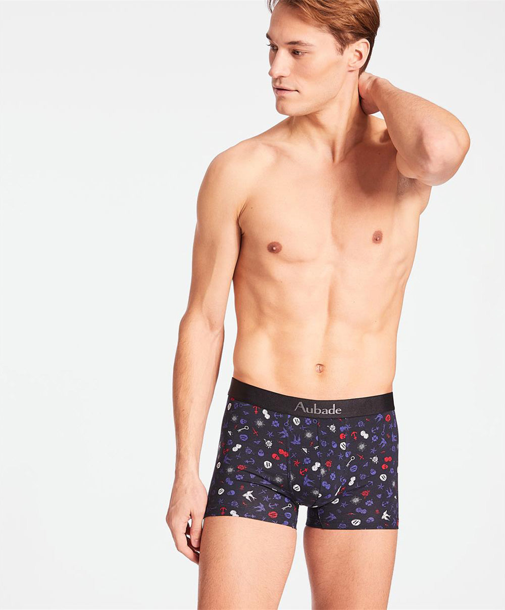 Boxer homme Micro-Motifs Aubade Men XB78T/MOTI