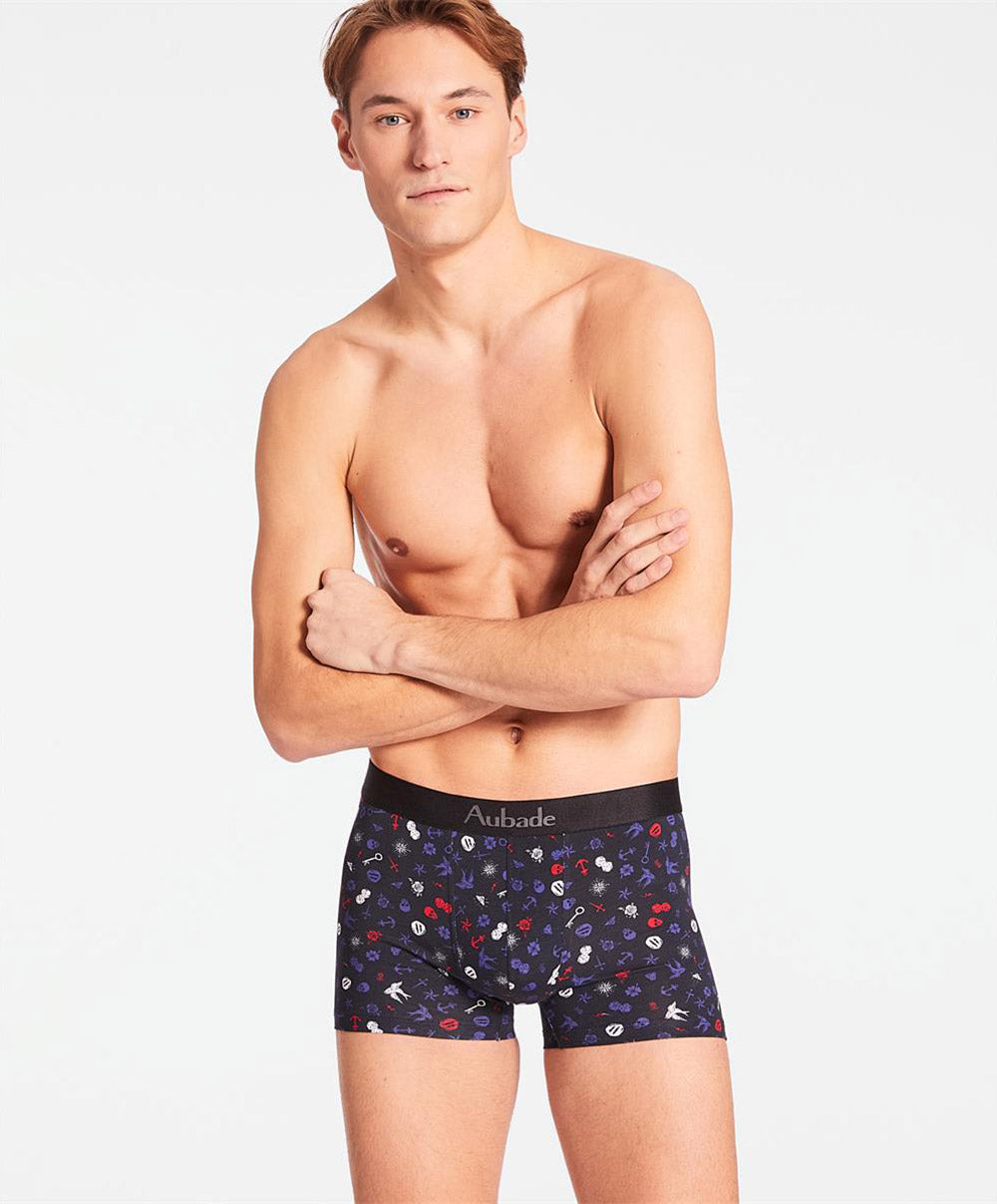Boxer homme Micro-Motifs Aubade Men XB78T/MOTI