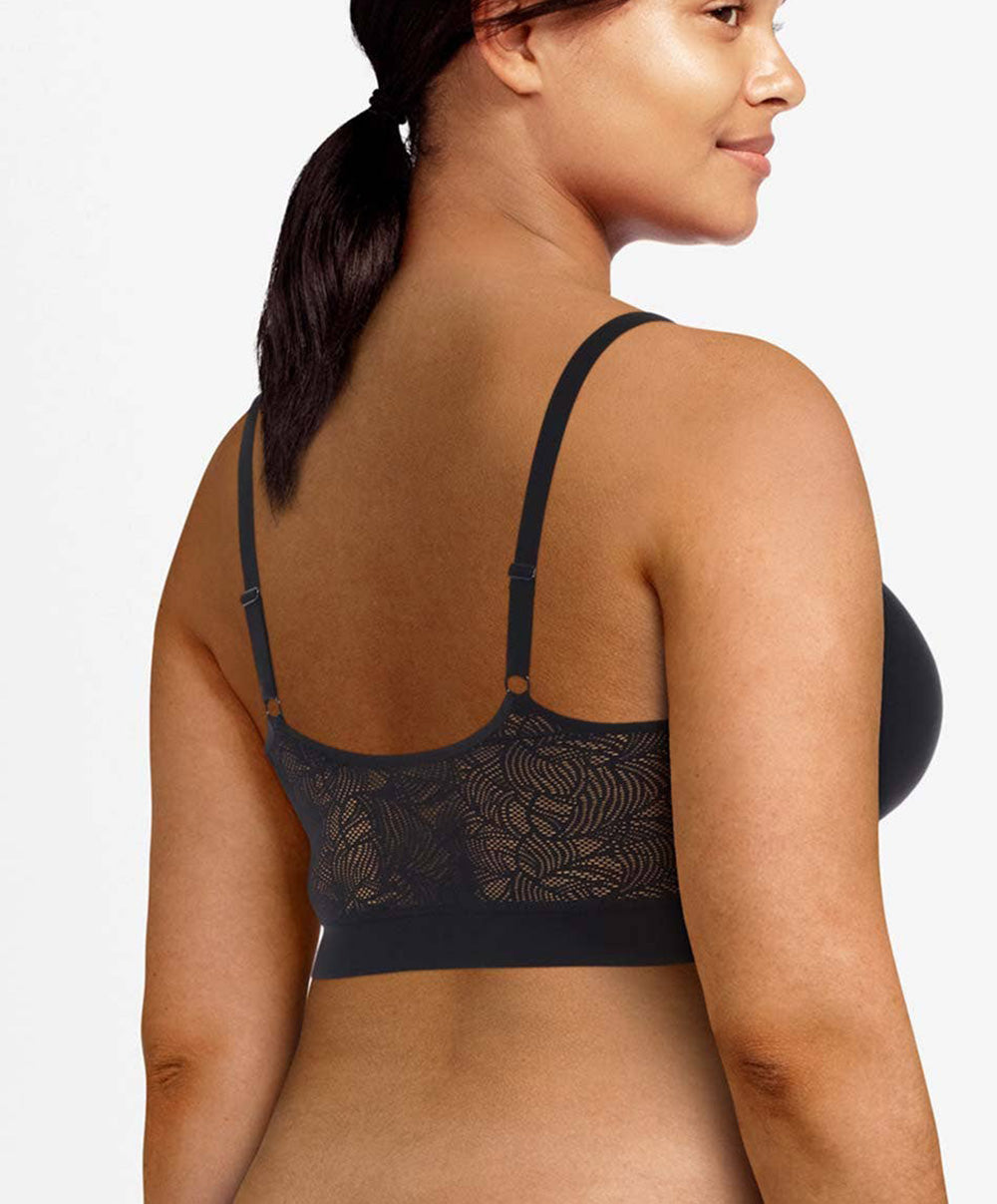 Bralette dos dentelle paddée bretelles réglables Chantelle Softstretch noir C11G20-011 2