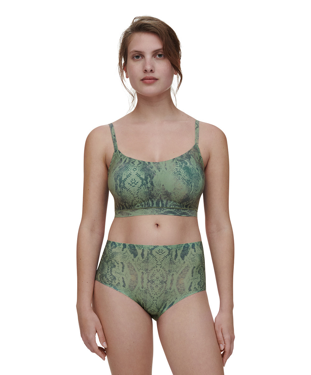 Bralette python à coques bretelles réglables Chantelle Soft Stretch python C11D20-0DQ