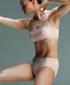 Bralette à coques bretelles réglables Chantelle Softstretch imprimé sepent clair C11D20-A20 4