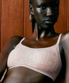 Bralette à coques bretelles réglables Chantelle Softstretch imprimé sepent clair C11D20-A20 5