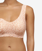 Bralette léopard à coques Chantelle Soft Stretch leo neutral C11D10-0QR