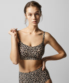 Bralette léopard à coques bretelles réglables Chantelle Soft Stretch léopard nude C11D20-0OZ