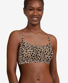 Bralette léopard à coques bretelles réglables Chantelle Soft Stretch léopard nude C11D20-0OZ