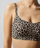 Bralette léopard à coques bretelles réglables Chantelle Soft Stretch léopard nude C11D20-0OZ