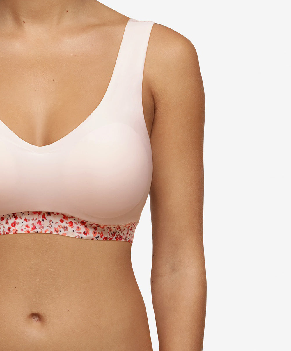 Bralette à coques à fleurs Chantelle Soft Stretch springtime C11D10-02S