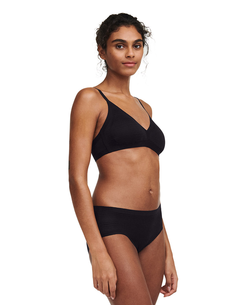 Bralette à coques Chantelle Soft Stretch Stripes noir C20D10-011