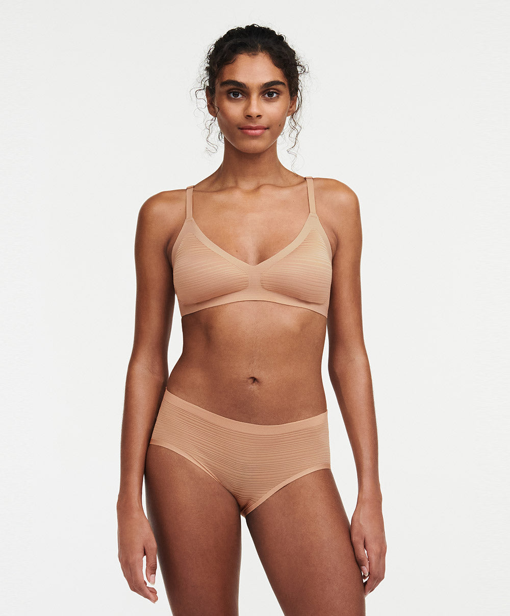 Bralette à coques Chantelle Soft Stretch Stripes sirocco C20D10-00Q