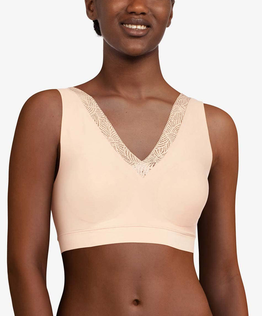 Brassière à coques sans armatures Chantelle Softstretch beige doré C11G60-01N 1