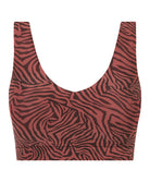 Brassière crop top tigre à coques Chantelle Soft Stretch safari chic C11D10-08X