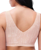 Brassière crop top à coques Chantelle Softstretch imprimé sepent clair C11D10-A20 2