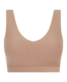 Brassière paddée col V Chantelle Soft Stretch café latte C16A10-02T