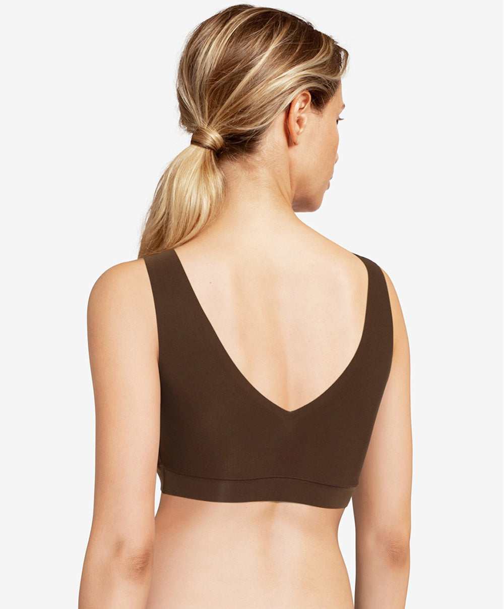 Brassière paddée col V Chantelle Soft Stretch noyer C16A10-0ST