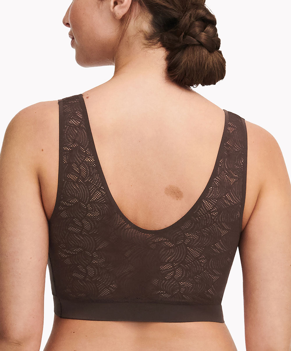 Brassière paddée dentelle Chantelle Soft Stretch brun C11G10-0JL