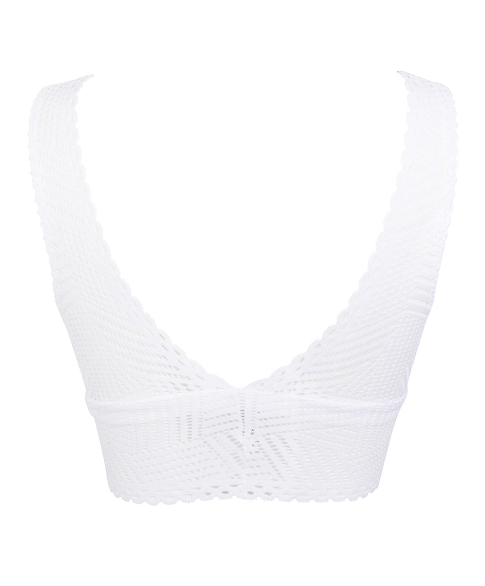 Brassière séduction bralette Antigel de Lise Charmel Tressage Graphic blanc ELC6237-TB