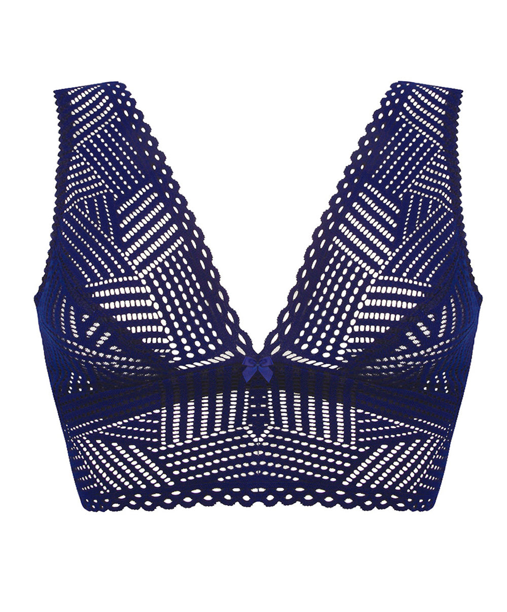 Brassière séduction bralette Antigel de Lise Charmel Tressage Graphic marine ELC6237-TM