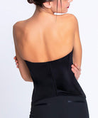 Bustier en satin de soie Lise Charmel Fleurs Étoiles éclat étoile (noir et multicolore) ACH4496-EE