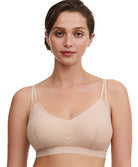 Brassière dentelle à coques sans armatures Chantelle Softstretch beige doré C11GQ9-01N 1