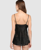 Caraco Lise Charmel Dressing Floral noir ALC4288-NO