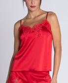 Caraco en soie Lise Charmel Splendeur soie rouge ALC4280-RS