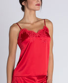 Caraco en soie Lise Charmel Splendeur soie rouge ALC4280-RS