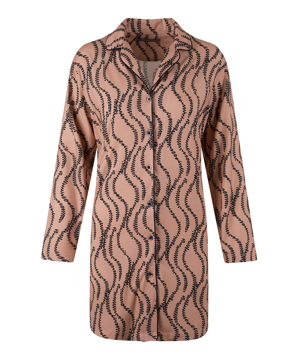 Chemise de nuit satinée "rose smoke" Lingadore nightwear Lingadore 6307-114-ROSM 10