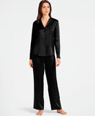 Pantalon en soie Toi Mon Amour (ex. Soie d'Amour) noir Aubade QS60-NOIR